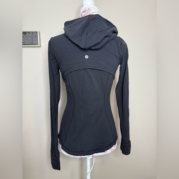 Lululemon Black Hooded Define Jacket Zip-Up Hoodie Sz 6 - Picture 2 of 3